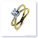Mark Silverstein Imagines 18K Yellow Gold Double Loop Diamond Engagement Ring