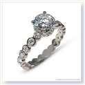 Mark Silverstein Imagines 18K White Gold Geometric Shape Diamond Engagement Ring