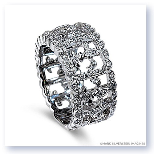 Mark Silverstein Imagines 18K White Gold Fleur-De-Lis Wide Fashion Ring