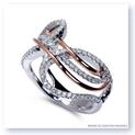 Mark Silverstein Imagines 18K White and Rose Gold Free Flowing Diamond Fashion Ring