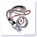 Mark Silverstein Imagines 18K White and Rose Gold Curve and Loop Diamond Fashion Ring