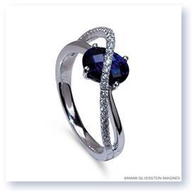 Mark Silverstein Imagines 18k White Gold Sapphire and Diamond Right-Hand Ring