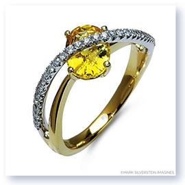 Mark Silverstein Imagines 18k White and Yellow Gold Sapphire and Diamond Right-Hand Ring