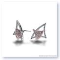 Mark Silverstein Imagines 18K White and Rose Gold Diamond Double Triangle Earrings