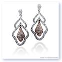 Mark Silverstein Imagines 18K White and Rose Gold Art Deco Inspired Diamond Dangle Earrings