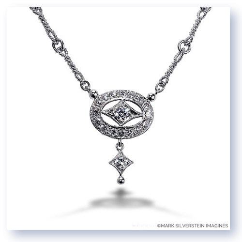 Mark Silverstein Imagines 18K White Gold Drop Diamond Necklace