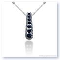 Mark Silverstein Imagines 18K White Gold Journey Inspired Sapphire and Diamond Pendant