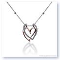 Mark Silverstein Imagines 18K White and Rose Gold Layered Heart Diamond Pendant