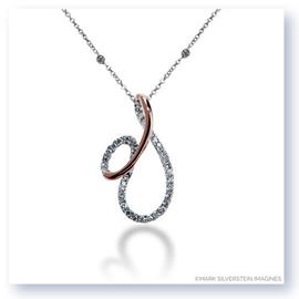Mark Silverstein Imagines 18K White and Rose Gold Sweeping Loops Diamond Pendant
