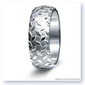 Mark Silverstein Imagines Sterling Silver Diamond Plate Design Men&#39;s Wedding Band
