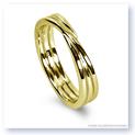 Mark Silverstein Imagines 18K Yellow Gold Polished Three Loop Men&#39;s Wedding Band