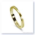 Mark Silverstein Imagines 18K Yellow Gold Polished and Brushed Double Loop Men&#39;s Wedding Band