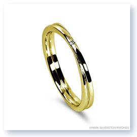 Mark Silverstein Imagines 18K Yellow Gold Double Band Diamond Men&#39;s Wedding Band