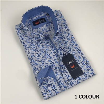 ZAZZI Casual Shirt With Contrasts