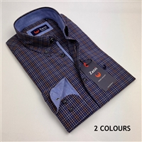 ZAZZI Long Sleeve Casual Shirt With Contrasts