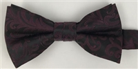 1998 Charcoal Floral Wedding Boy's Bow