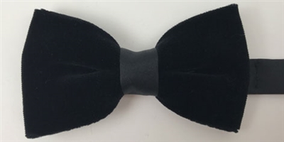 ZAZZI black velvet bow