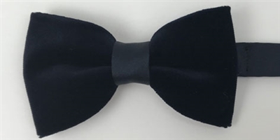 ZAZZI navy velvet bow