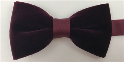 ZAZZI wine velvet bow