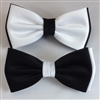 ZAZZI Black & White Bow Tie