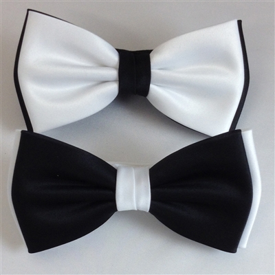 ZAZZI Black & White Bow Tie