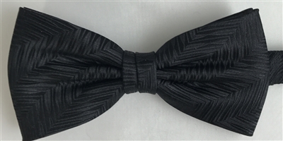 Silk black tone on tone bow