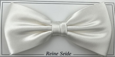 Silk bow in solid colour