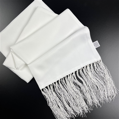 Sophos White Occasion Wear Scarf