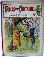 Antique Movable Book Fables of La Fontaine with Moving Pictures