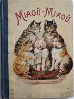 Antique Movable Book Miaou Miaou movable book Paris : A. Capendu
