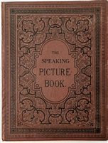 Rare First English Edition of The Speaking Picture Book by Theodor Brand, circa 1880, in uncommon publisher's cloth binding with working sound mechanisms