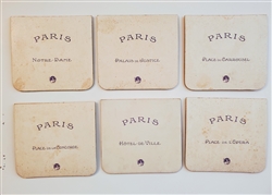 Complete set of six pop-up views of Paris from 1900 Worlds Fair