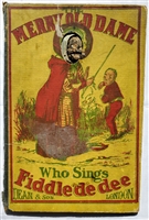 The Merry Old Dame Who Sings Fiddle Dee Dee â€“ Dean and Son flexible face movable book with gutta percha head circa 1864 â€“ rare Victorian novelty book
