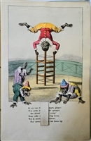 Vertooningen movable book P J Trap Leiden 1864 Dutch pull tab book with Blondin circus scenes