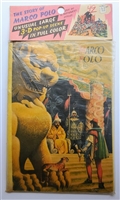 Marco Poco Kubasta 1962 pop-up book with complete elephant caravan scene, red silk reins, original plastic packaging, hang tag, and advert insert.