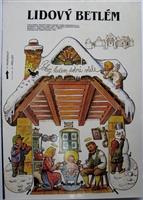 Kubasta Nativity Lidov Betlem cut-out sheet