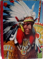 An American Indian Camp pop-up book by Kubasta with bison hunt scene and movable princess
