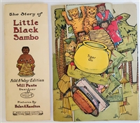 The Story of Little Black Sambo Foldaway Edition 1917 movable book by Will Pente with cutout stand-up figures and fold-out backdrop Reilly and Lee Co