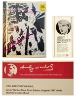 Andy Warhol Index Book with original plastic bag, 1967 ad, mint