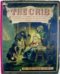 The Crib Pop Up Book ca 1893 Triptych Nativity Scene Printed in Germany for International News Company