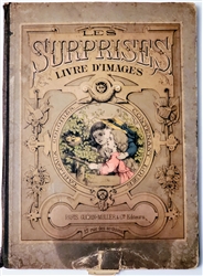 Antique Movable dissolving scenes book Les Surprises Livre Dâ€™images by Guerin Muller  1860's