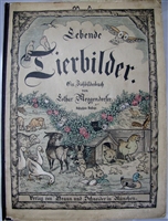 Antique Movable Book Meggendorfer Lebende Thierbilder
