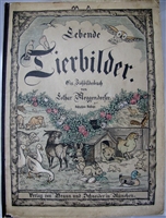 Lebende Thierbilder - antiquarian Meggendorfer movable book in near fine condition