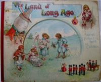 Antique pop up book The Land of Long Ago by L L Weedon with illustrations by E Stuart Hardy published by Ernest Nister and E P Dutton in 1898 complete with six chromolithographic pull down pop ups fairy tales and nursery rhymes