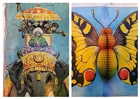 The Favourite Picture Book pop-up Volume 2  and six spiral honeycomb pop-ups, printed in Germany ca 1911, all complete