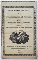 Antique harlequinade or Turn-up book: Metamorphosis; or a Transformation of Pictures, with Poetical Explanations, for the Amusement of Young Persons 1814