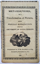 Antique harlequinade or Turn-up book: Metamorphosis; or a Transformation of Pictures, with Poetical Explanations, for the Amusement of Young Persons 1814
