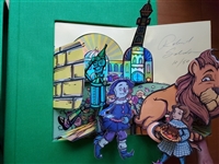 Deluxe signed limited edition of The Wonderful Wizard of Oz pop-up book by Robert Sabuda, No. 10 of 50 copies, with extra signed print and original box and slipcase