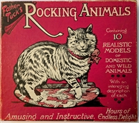 Father Tuck's Rocking Animals - Raphael Tuck & Sons Vintage Toy Set, Original Box, Embossed Cardboard Figures, Early 20th Century Educational Toy