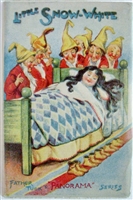 Little Snow-White panorama book by Raphael Tuck unpunched die-cut pop-up scenes rare Father Tuck's Panorama Series chromolithographs ca 1932